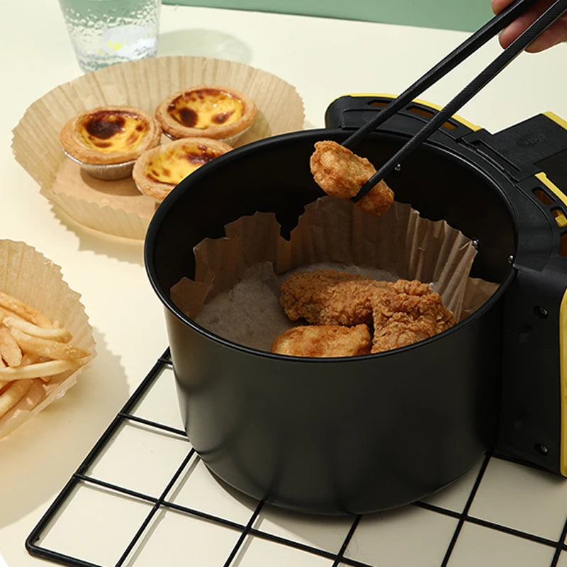 100Pcs Air Fryer Paper Oil Proof Isolation Paper Tray Disposable Non 100Pcs Air Fryer Paper Oil Proof Isolation Paper Tray Disposable Non